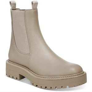 Sam Edelman Womens Laguna Leather Ankle Chelsea Boots 9 Cedarwood Neutral Grunge